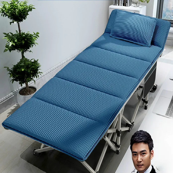 

RESTAR Ruishda folding bed single office nap afternoon recliner home simple portable military bed