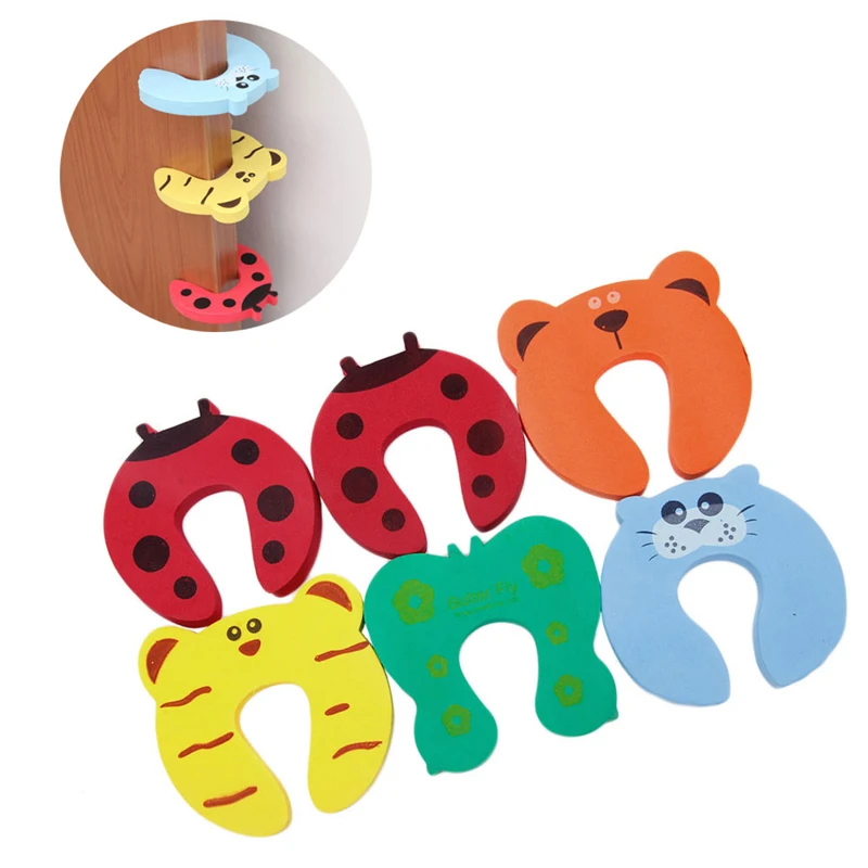 

6Pcs Baby Pinch Finger Guard Lock Jammer Stopper Protector Safety Door Stop New