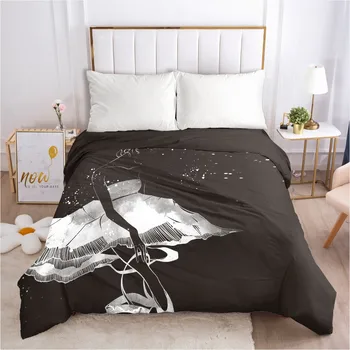 

3D Custom Design Comforter Case Quilt Cover Duvet Covers Bedding Sets Quilt Covers King Queen Full Twin Size Black Bedding Bag