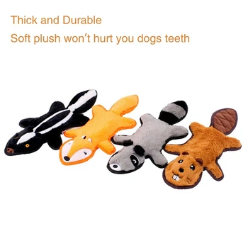 

Squeaky Dog Cat Toy Fox Raccoon Pet Chew Toys for Small Dogs Cleaning Teeth Puppy Dog Toy Pets Accessories for Animals Supplies