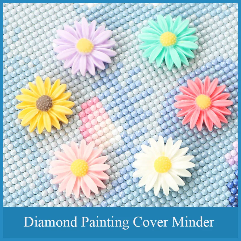 New Diamond Embroidery Painting Tools Flowers Shape Cover Minders