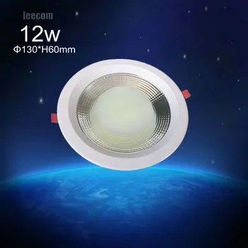 

2018 Led Downlight 10pcs/lot Cob Ceiling Spot Light 12w 85-265v Ceiling Recessed Lights Indoor Lighting 5 Years Warranty Time
