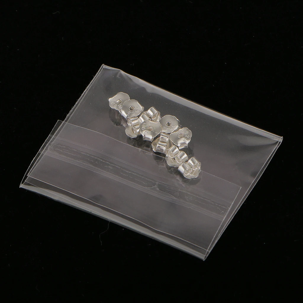 10pcs Sterling silver color 925 EARRING BACKS EAR NUTS Earning Accesseries 4mm