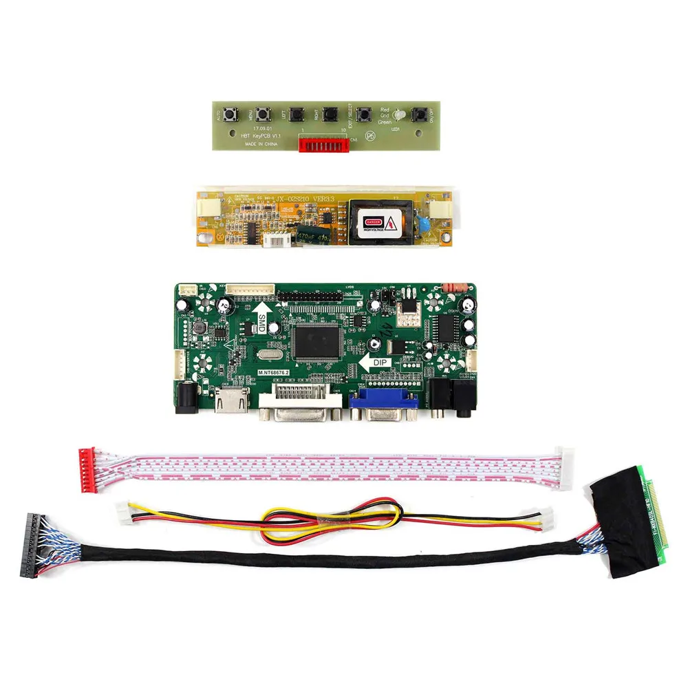 Новый HDMI + VGA DVI Аудио М. NT68676 Управление драйвер платы за 10 дюймов N101L6 L01 L0D L02 1024X600 ЖК