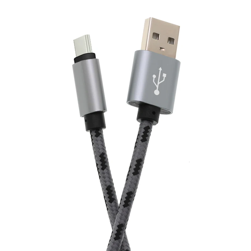 100 шт/партия 3 фута Тип C Плетеный Micro USB кабель зарядного устройства Сильная ткань синхронизации данных свинцовый телефон аксессуар Связки зарядный кабель