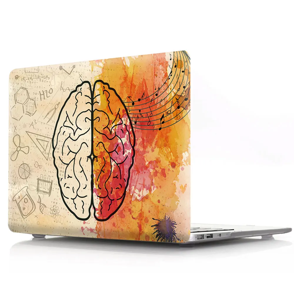 Чехол для ноутбука с изображением мозгов для Apple MacBook Air Pro 11 12 13 15 16, чехол для Mac Pro 13,3, 15,4 дюймов, сенсорная панель
