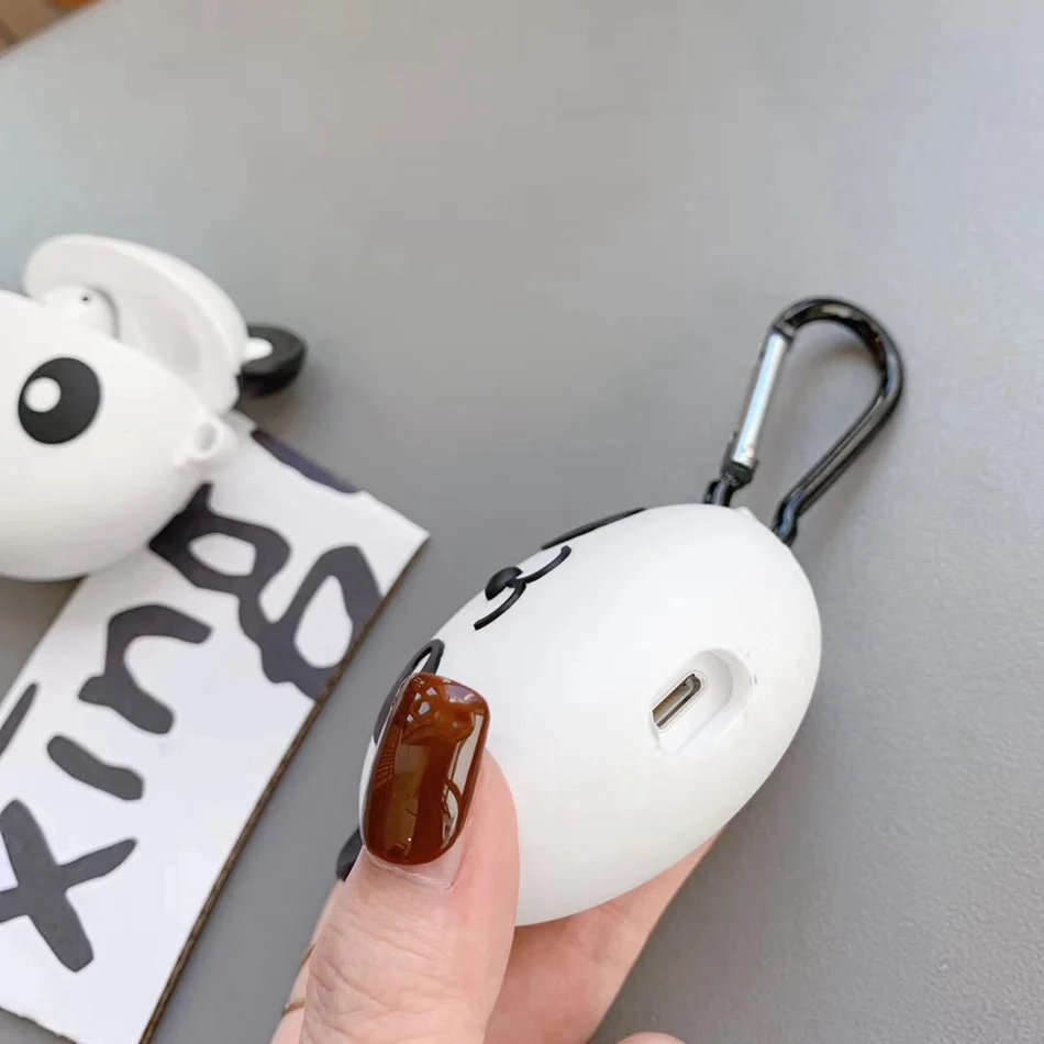 Чехол для наушников AirPods National Treasure Cute мультяшная панда чехол для Apple Airpods 2 Забавный защитный чехол с крючок карабина