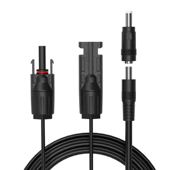 

Waterproof Solar Panel Charging Cable with DC5521 DC5525 Connector for Jackery GoalZero ALLPOWERS Portable Power Station.