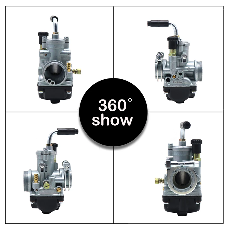 Motorcycle Carburetor Carb For Dellorto PHBG 17.5mm 19.5mm 21mm AS/AD 50cc-80cc For Zuma Puch Scooter Moped