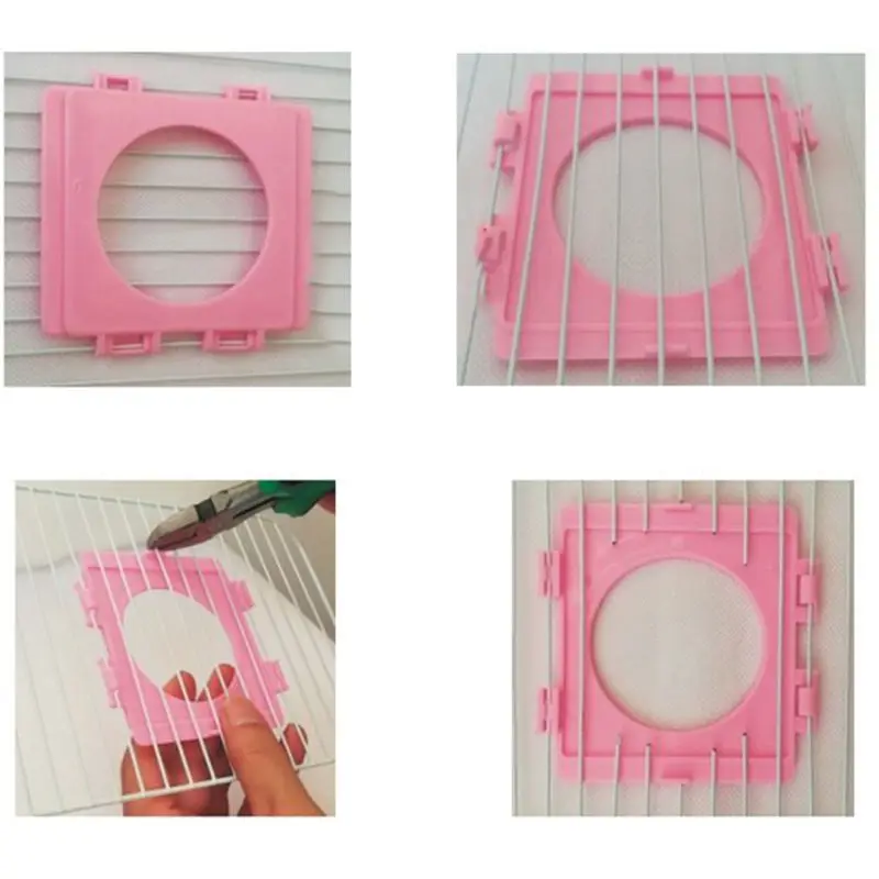 

Small Hamster Cage Fittings External Pipe Mouth Baffle Hamsters Toy Cages Tunnel Port Outside Plate B85C