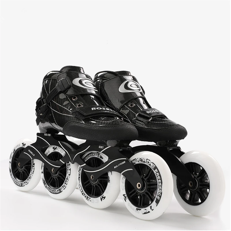 賜物 USマートCYLQ Carbon Fiber Inline Speed Skates, Professional 85a 4