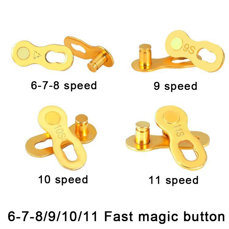 6/7/8/9/10/11/12 Speed Bicycle Chain Link Connector Joints Magic Buttons Speed Quick Master