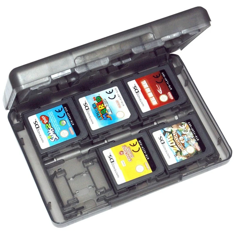 Чехол с держателем для игр для 3Ds 2Ds Ds nintendo картридж 24 в 1 для путешествий Черный Zedlabz
