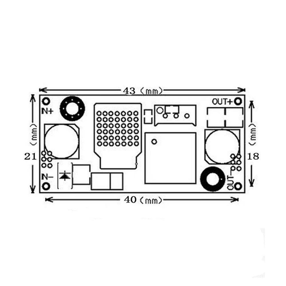 5 шт. 3 А Регулируемый DC В DC LM2596S-ADJ вход 3,2 V^ 46V выход 1,25 V~ 35V dc-dc понижающий модуль регулятора питания