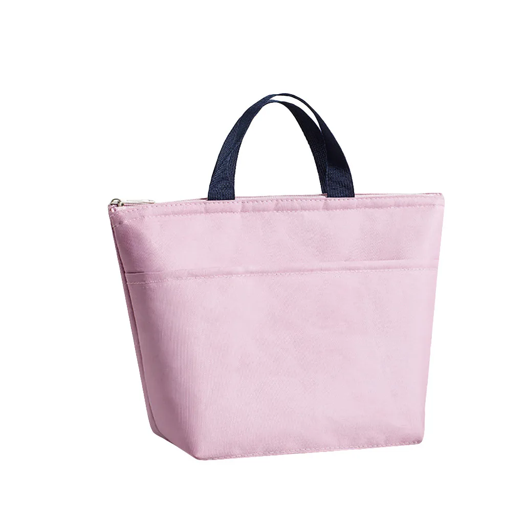 Pink OCARDIAN Термосумка для обедов, сумка caixa, Ланчбокс, Модернизированная большая емкость, ткань Оксфорд, Изолированные Ящики G0802#10 - Color: Pink