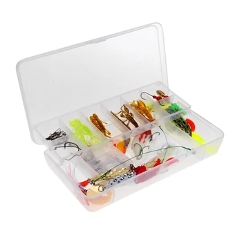 

1 Set Assorted Fishing Tool Kit Tackle Box Lure Bait Hooks Weights Accessory