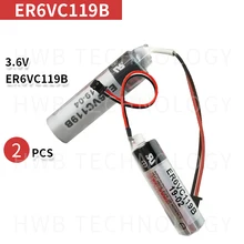 2 шт./лот Новая батарея ER6VC119B ER6V ER14500 PLC/3,6 V 2000mAh литиевая батарея с черным разъем