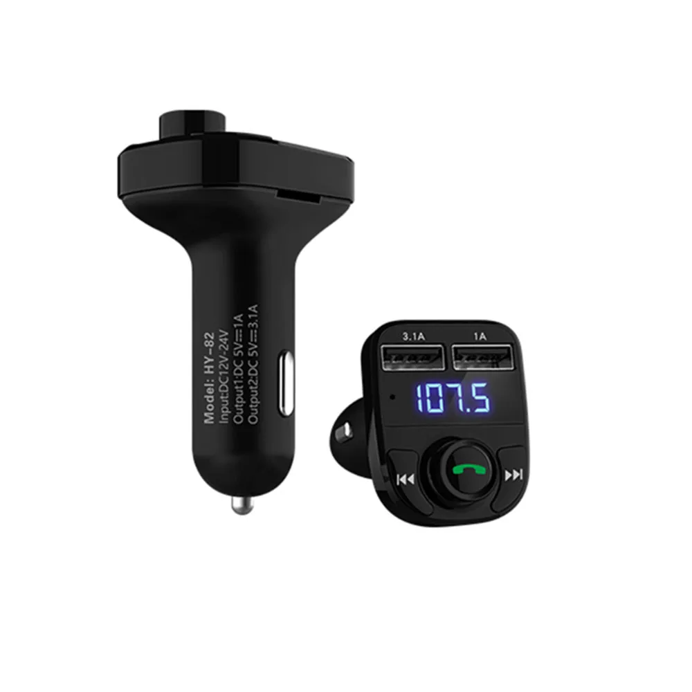 Bluetooth автомобильный комплект fm-передатчик светодиодный двойной USB 4.1A быстрое зарядное устройство дисплей напряжения MP3 плеер Micro SD TF воспроизведение музыки