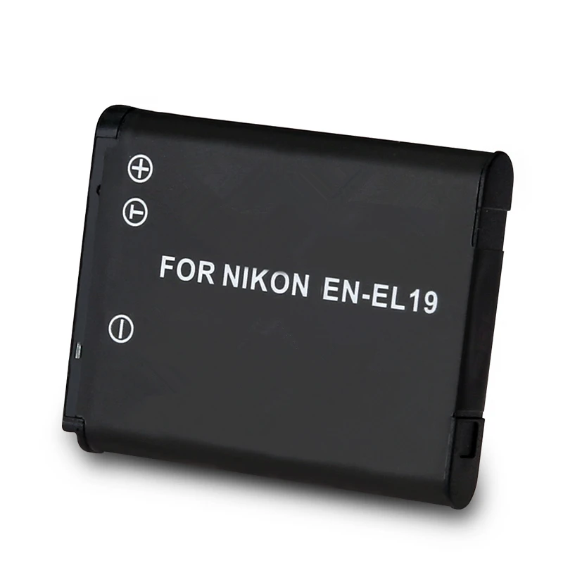Аккумулятор для камеры ENEL19 EL19 Nikon Coolpix S32 S33 S100 S2500 S2750 S3100 S3200 S3300 S3400 S3500 S4100 S4150. |