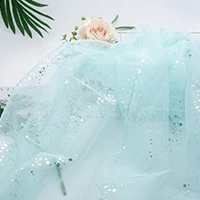 19 Mint Green Тюлевое платье-пачка с блестящим принтом, свадебное украшение, вуаль, лазер, сделай сам, для рукоделия, на день рождения, для вечеринок, для пришивания куклы, детское платье, сетчатая ткань - Цвет: 19 Mint Green