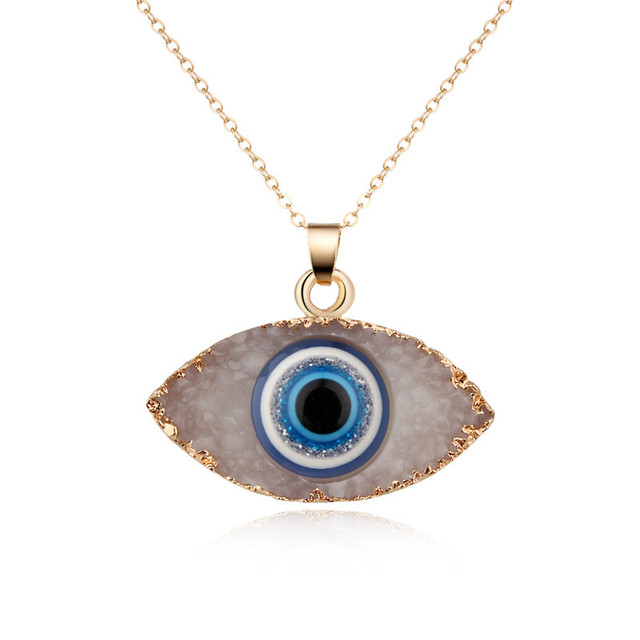 Turkish Evil Eye Pendant Choker Necklace Lucky Blue Evil Eyes Clavicle Chain Necklace Party Jewelry For Women Girls Gift