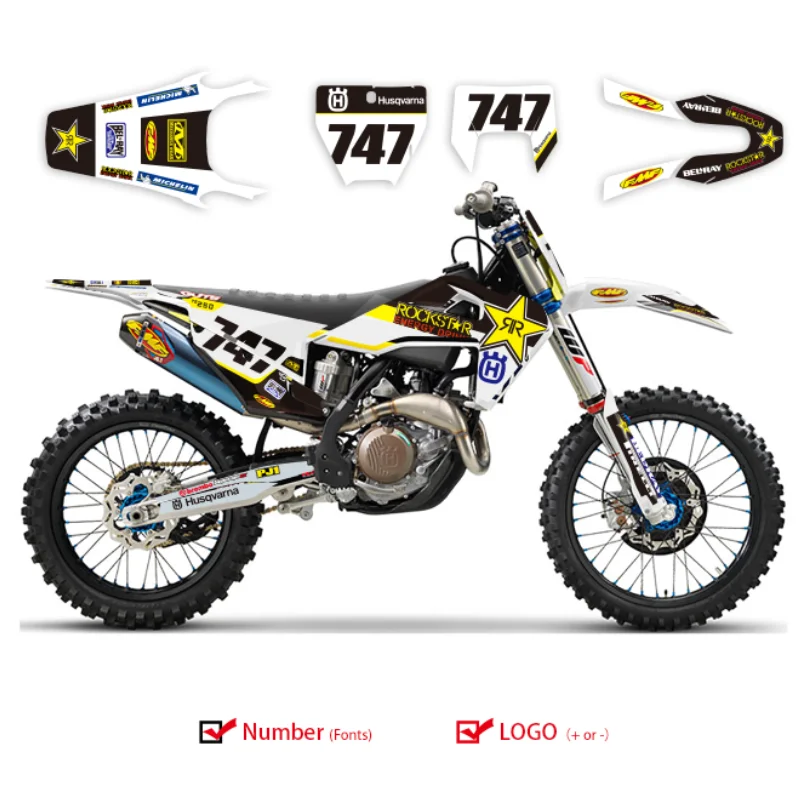 Графические деколи для фона 3 м наклейки на заказ набор roc husqvarna 2017 18 192020. Fe te fc tc 250
