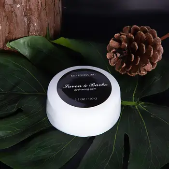 

100g Bamboo Men Bubble Shaving Cream Handmade Soap Salon Barber Lather Beard Cream For Razor Face Tool Foaming Cleaning Cre P7L5