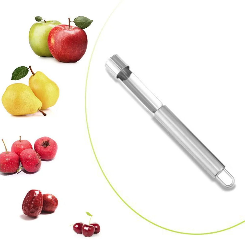 Knife Fruit Pear Practical Safe Slicer Stainless Steel Fruit Tools Portable Kitchen Gadgets Silver Core Remover