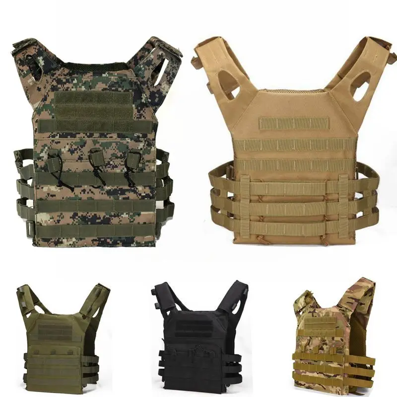 600D нейлон Molle тактический жилет Body Armor Охота Стрельба пластина Перевозчик страйкбол чехол боевое снаряжение тактическое снаряжение камуфляж