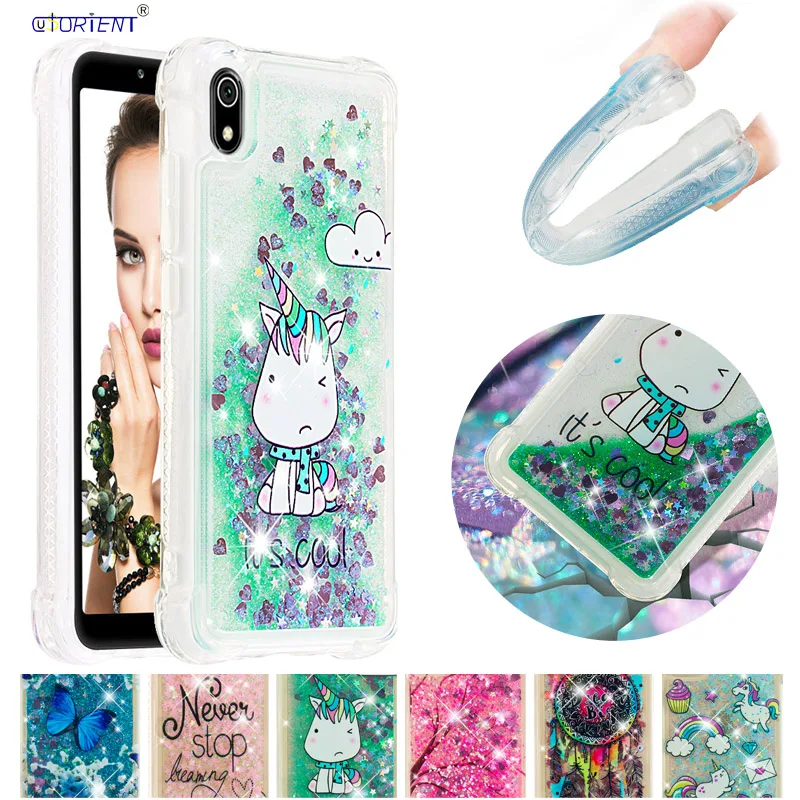 

Armor Bumper Case Xiaomi Redmi 7A Liquid Silicone Case Xiomi Redmi 7A Soft TPU Cover Xaomi Redmi7A Dynamic Quicksand Case Covers