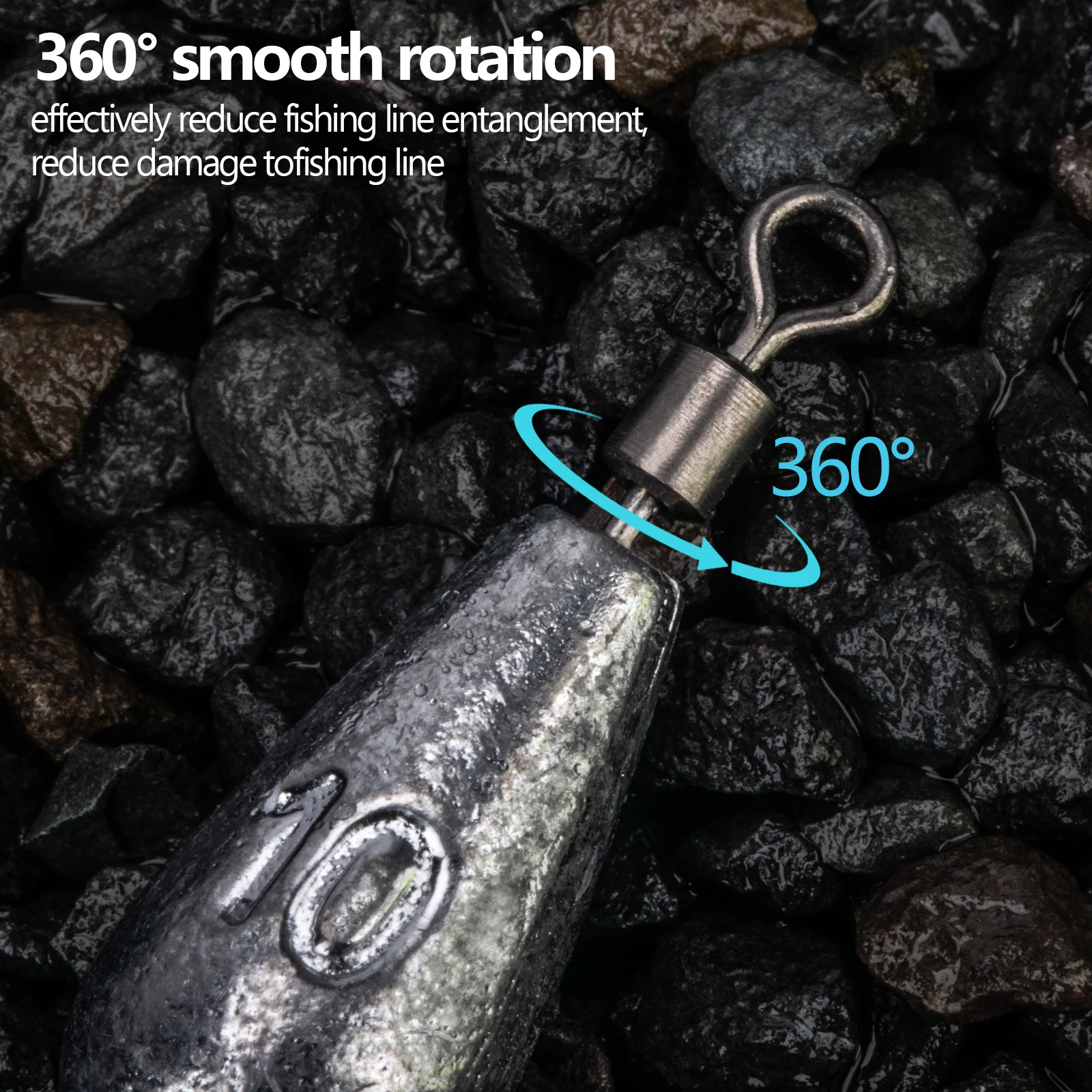 Ensemble De 10 Plombs Drop Shot En Forme De Goutte - 10g, 20g, 40g, Rotation 360°, Pour Pêche Précise Et évitement D'obstacles - 6