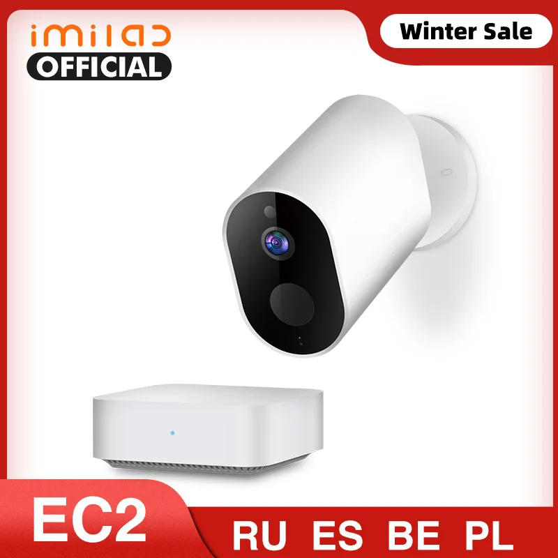 IP Камера IMILAB EC2 Wi Fi на открытом воздухе Батарея 1080P HD MiJia Беспроводной Безопасности