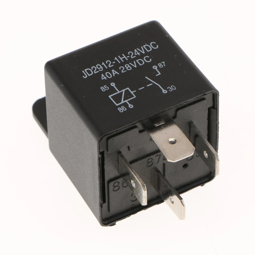 

2Pcs Car Automotive Truck 24 Volt DC 40A AMP SPST Relay 4Pin Waterproof