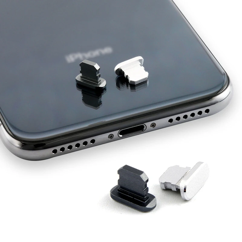 Металлический разъем для зарядного устройства с защитой от пыли для IPhone XS Max XR 7 8X10 зарядка заглушки такса Крышка Аксессуары для мобильных телефонов