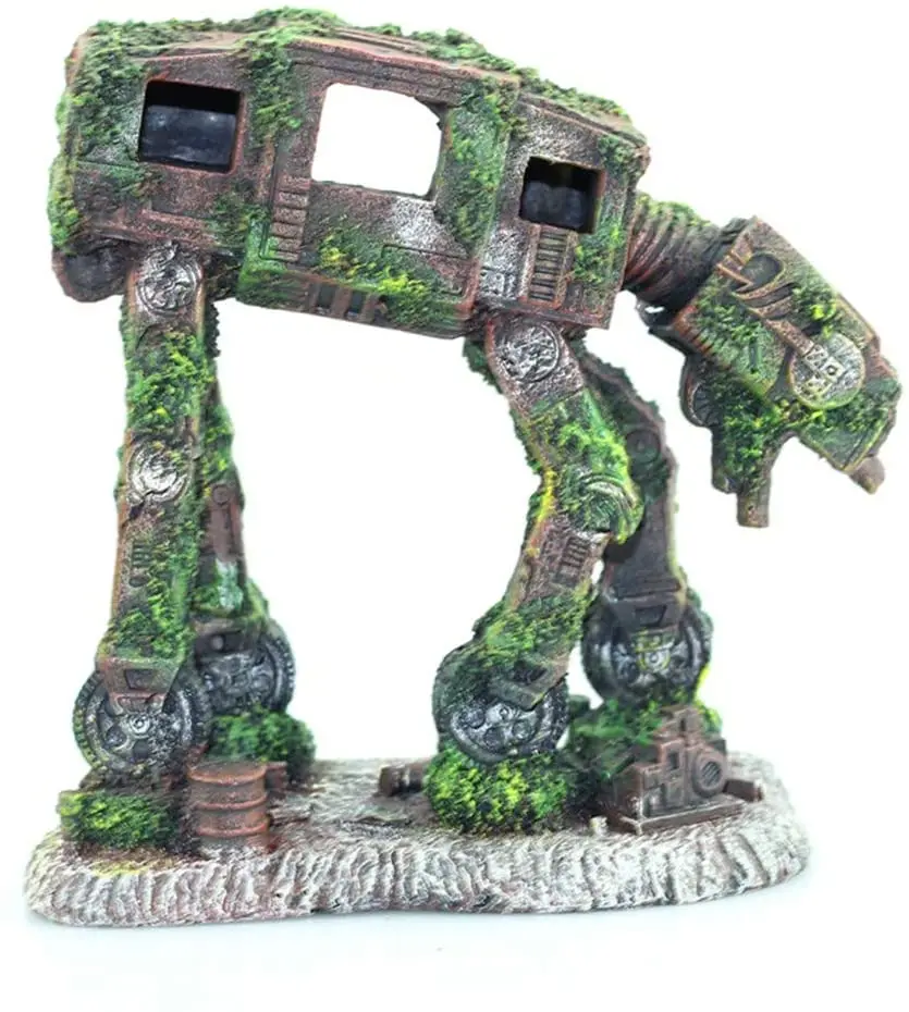 

Autobot Robot Dog Shape Aquarium Landscape Decorations Simulation Fish Tank Pet