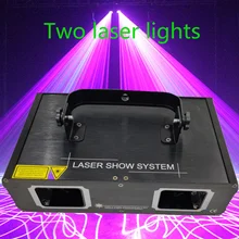 Фабричная розетка Лазерная лампа 2 головы лазер двойной отверстие сценический эффект DMX512 Освещение для DJ диско вечерние KTV ночной клуб и танцпол