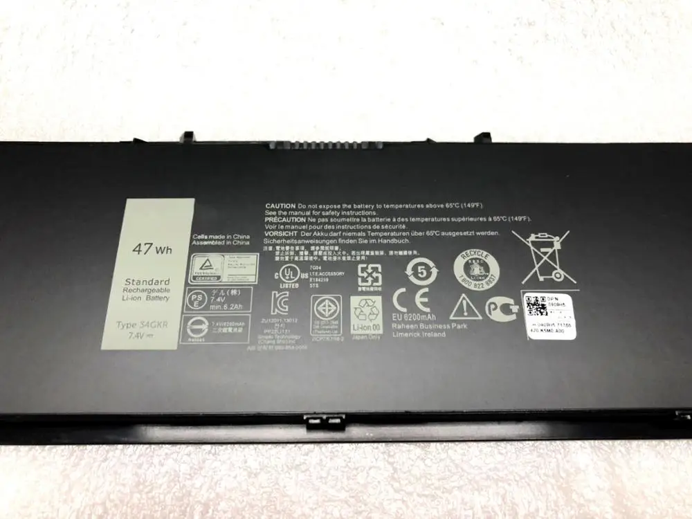 ONEVAN 7,4 V 47WH 34GKR ноутбук Батарея для DELL Latitude E7420 E7440 E7450 3rnfd V8XN3 G95J5 34GKR 0909H5 0G95J5 5K1GW реальные 47Wh