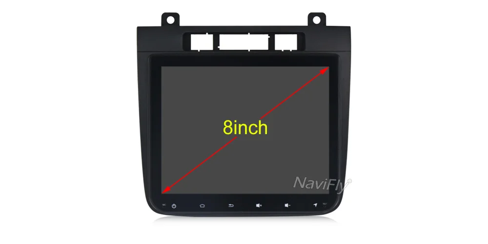 NaviFly Android 9,1 автомобильный мультимедийный плеер для Volkswagen Touareg 2012- Стерео Радио DVD gps навигация четырехъядерный HD 1024*600