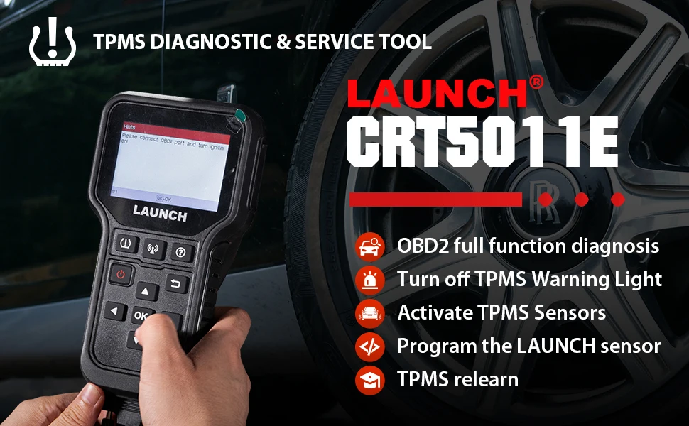 launch crt5011E tpms relearn tool