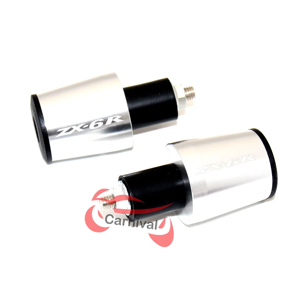 CNC 22 мм ручки для руля рукоятка Крышка Заглушки для Kawasaki Ninja ZX6R 636 ZX6RR ZX 6R ZX 6RR 2005 2006