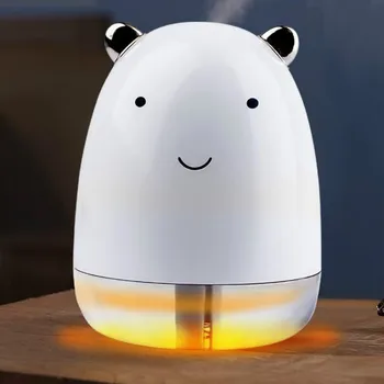 

Home Appliances USB Humidifier 300ml Cute Pet Ultrasonic Cool Mist Aroma Air Oil Diffuser Romantic Color LED Lamp Humidificador