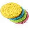 5/10pcs 7cm Face Round Makeup Remover Tool Natural Wood Pulp Sponge Cellulose Compress Cosmetic Puff Facial Washing Sponge 3
