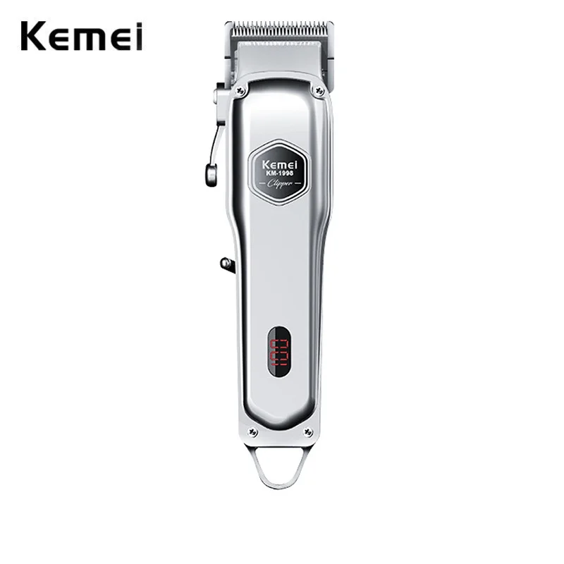 Kemei KM-1998 전문 프리미엄 헤어 클리퍼 남자 프로 버전 2000mAh 배터..