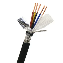 Экранированный буксировочный провод 5 ядер 0,3, 0,5, 0,75, 1,5 мм² высокая гибкость TRVVP гибкий кабель-канал 5 м(22,20, 18,16 AWG