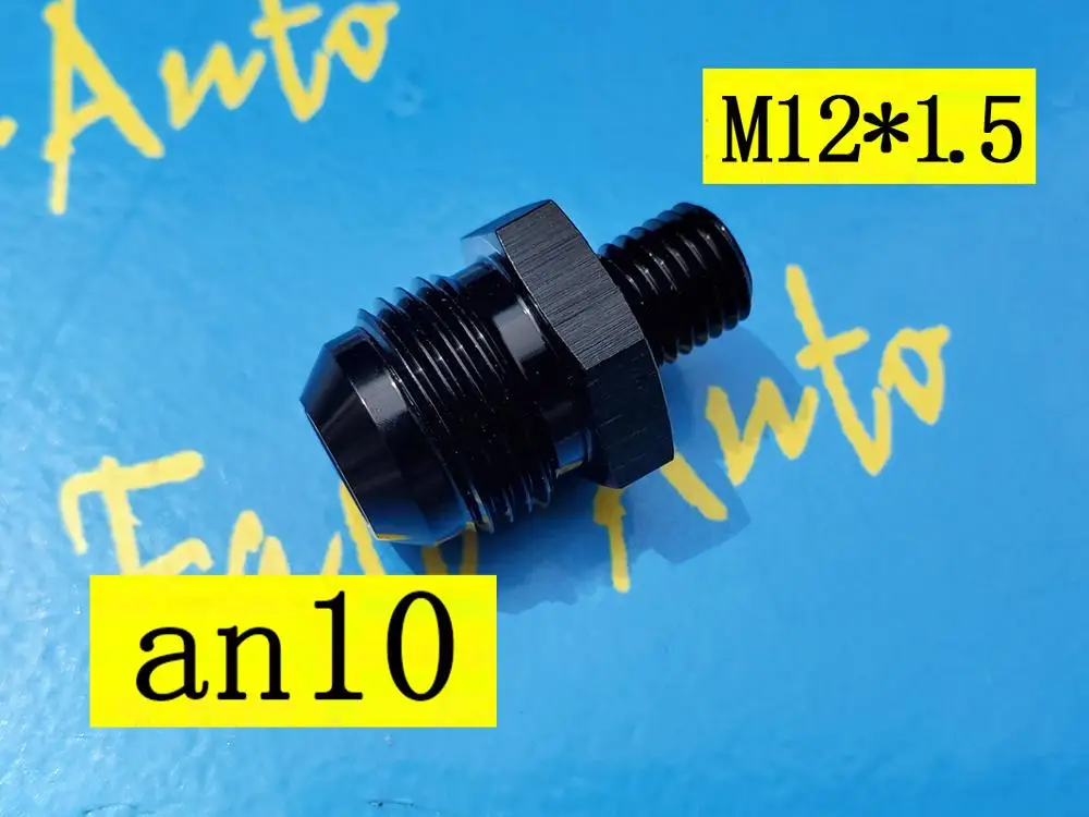 Алюминиевый переходник с наружной резьбой M12 P1.5 * 1 5 x to -10an an10 an 10 7/8unf черный |