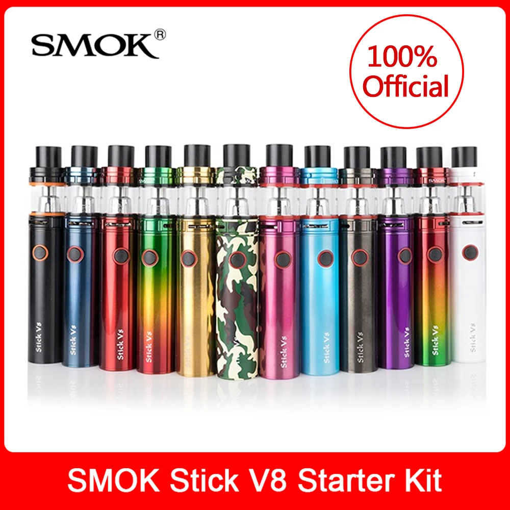 Оригинальный набор SMOK Stick V8 со встроенным аккумулятором 3000 мАч + Big Baby Tank 5 мл