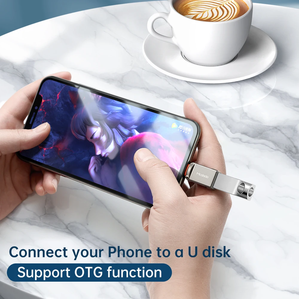 Mcdodo USB 3.0 to lightning OTG Data Adapter For iPhone 13 12 11 Pro XS max XR X 8 7 6 iPad Tablet Converter Data SD Card U Disk