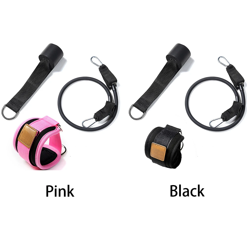 3PCS/Set Pull Rope Accessories Fitness Ring Ankle Strap Portable Strength Training Indoor Protective Gear Home Stretch Belt