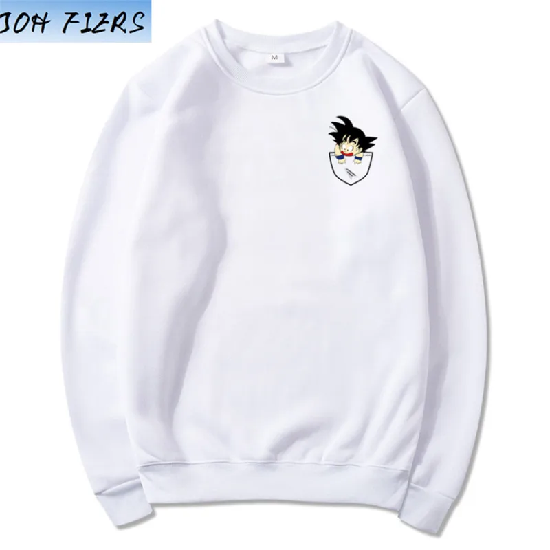 Аниме Dragon Ball Z Pocket Hoodie, мужские забавные толстовки с принтом Гоку, мужские пуловеры, Толстовка для женщин, большие размеры, Outerwe, мужские свитшоты