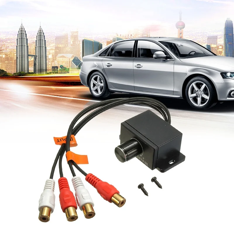 

Car Automobile Home Audio Amplifier 2 RCA Bass Control Gain Level Remote Volume Knob Car Motorcycle Accessories